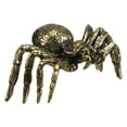 thumbnail image 1 of Figura de araña de latón (1 pieza): 4,6 x 4,1 x 3 cm. Estatua compacta de latón para decorar el hogar. Adorno creativo de araña para decoración delicada., 1 of 8