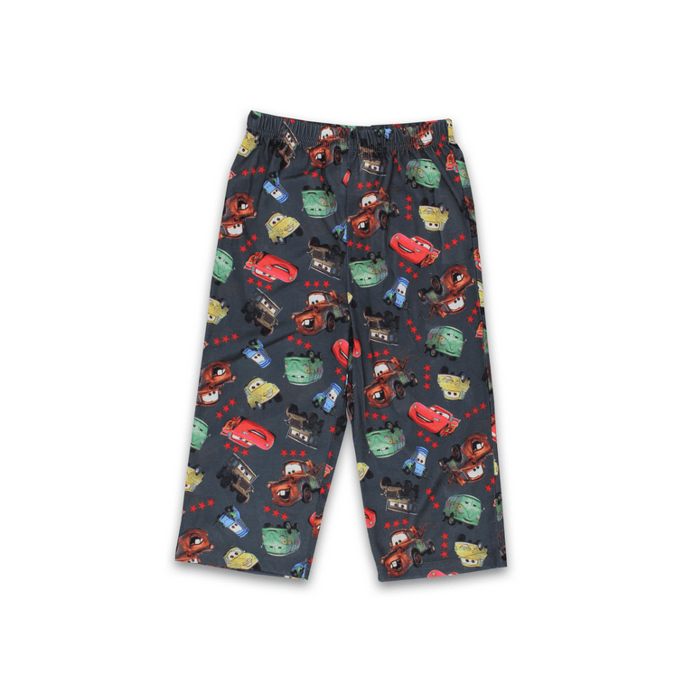  Disney Cars Toddler Boys Pants Pajama Set (2T, Red