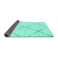 thumbnail image 2 of Ahgly Company Indoor Square Solid Turquoise Blue Modern Area Rugs, 7' Square, 2 of 4