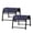 Navy Blue, variant on FUNDAZE Patio Ottoman 2-Pack, Outdoor Footrest Stools – Waterproof & Lightweight for Balcony, Backyard, Deck, Indoor Use, Beige
