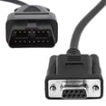 thumbnail image 5 of Unique Bargains DC 12V 16 Pin to 9 Pin OBD2 Serial RS232 Diagnostic Connector Cable 100cm Length, 5 of 5