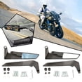 thumbnail image 2 of Universal Motorcycle Rearview Mirror with CNC Aluminum Housing and Glass, Easy to Install for Multiple Models, 2 of 8