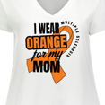 thumbnail image 4 of Inktastic I Wear Orange For My Mom Multiple Sclerosis Awareness Women's Plus Size V-Neck T-Shirt, 4 of 5