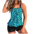 thumbnail image 1 of Birdeem Womens Oversized Swimsuit Printed Flat Angle Womens Swimsuit Split Set, 1 of 9