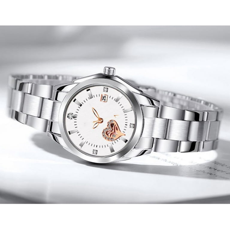 Watches for Women Analog Quartz Silver Stainless Steel  display picture 1
