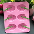 thumbnail image 5 of JUNWELL 2PC Strawberry Shape Ice Brick Mold Silicone Fronze Cube Tray Home Kitchen Popsicle Maker Mould DTOWER, 5 of 5