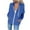 Blue, variant on Fartey Women's Full Zip Up Hoodie Casual Loose Long Sleeve Drawstring Hooded Jackets Fashion Fall Solid Color Jacket Coat with Pockets