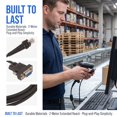 Barcode System In Library WEUVEB 2M Black Barcode Scanner Cord, Universal POS System USB Data ...