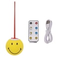 thumbnail image 1 of Lámpara de cara sonriente con Control remoto amarillo 1000mAh blanco cálido iluminación Natural carga USB linda luz nocturna para regalo, 1 of 15