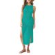 thumbnail image 1 of VISgogo Mujer Verano Playa Sobrefalda, Color Sólido Cuello Redondo Hueco Sin Mangas Bikini Cubrir Falda Lateral Split Vestido Largo VISgogo moda, 1 of 2
