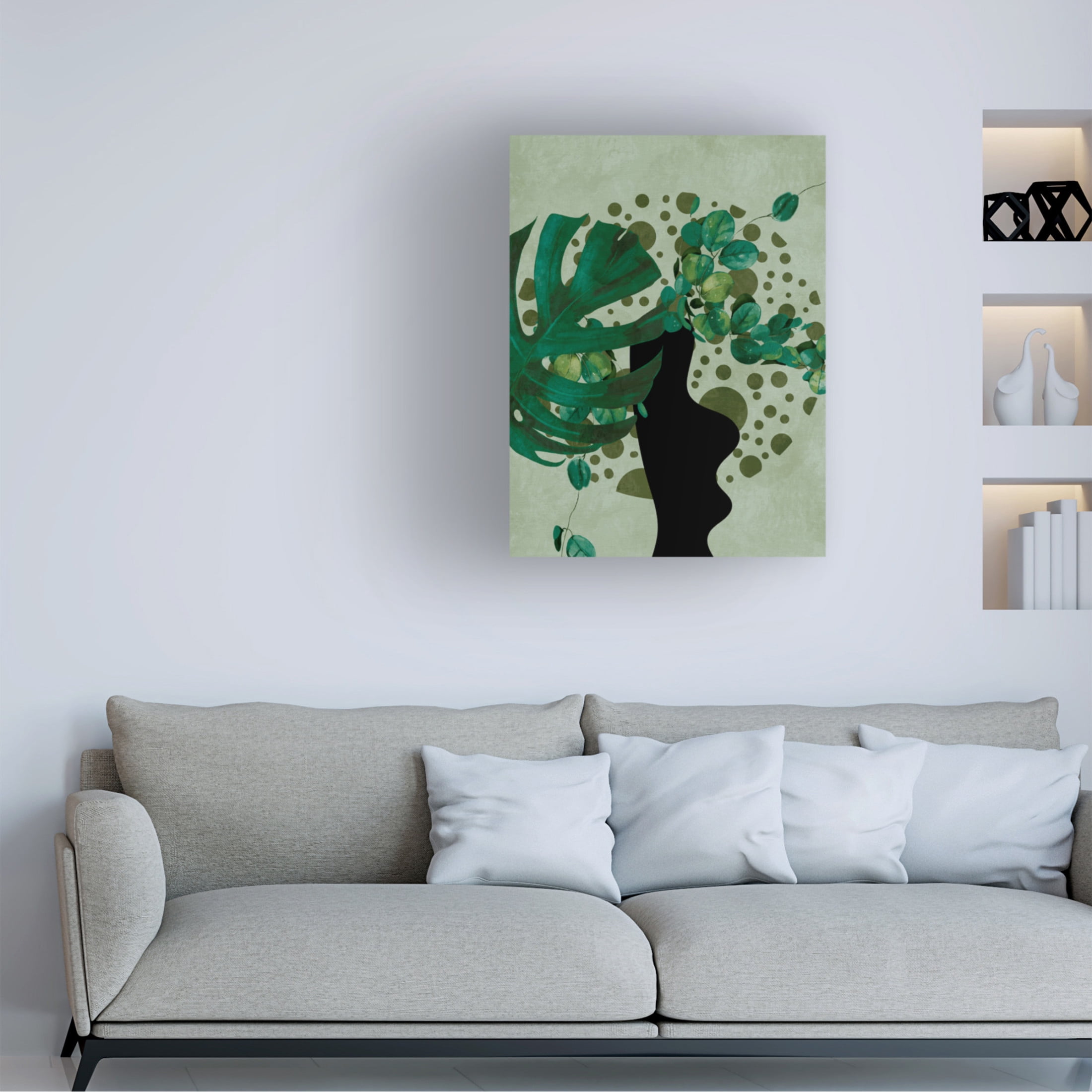 Trademark Fine Art Ana Rut Bre Leaves More 5 Canvas Wall Art