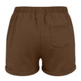 thumbnail image 3 of Shorts for Girls Loose Fit Brown Shorts Elastic Baby Girl Summer 5-6 Years, 3 of 4