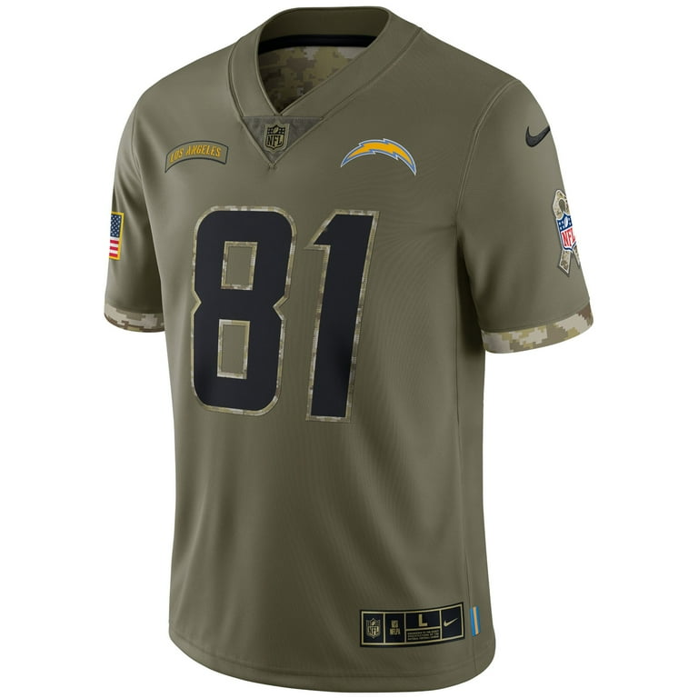 Men s Nike Mike Williams Olive Los Angeles Chargers 2022 Salute To