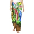 thumbnail image 2 of Lsque Pikmin Print Women's Pajama Pants, Lounge Pant - Comfortable Home Wear,Elastic Waistband, Stylish Design-Medium, 2 of 9