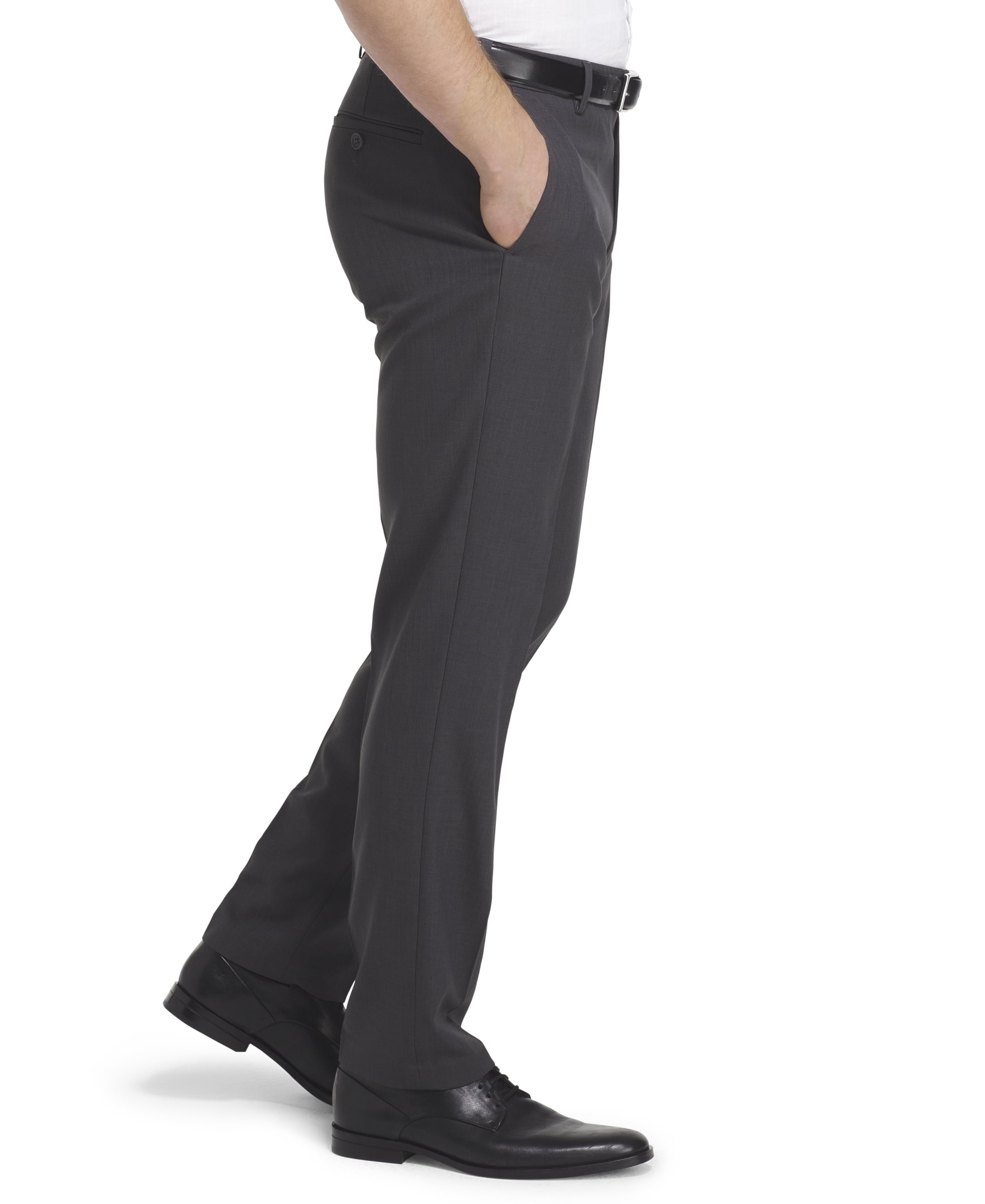 Van Heusen Traveler Flat Front Slim Melange Stretch Dress Pant