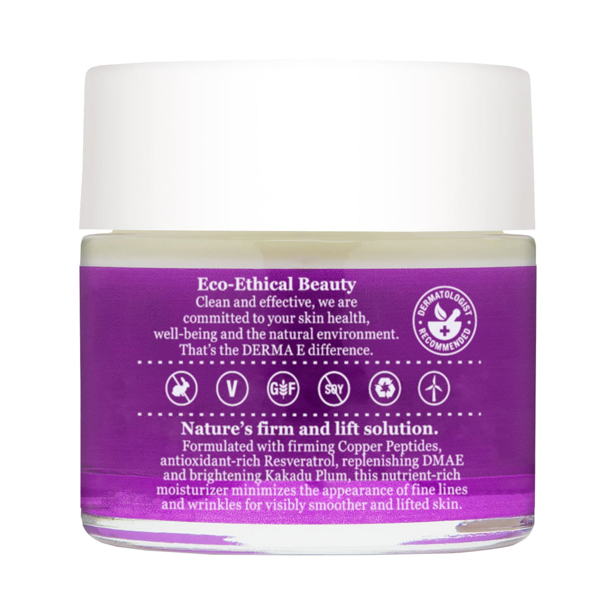 Derma E Ultra Lift Firming DMAE Moisturizer with Copper Peptides & Resveratrol, 2 oz