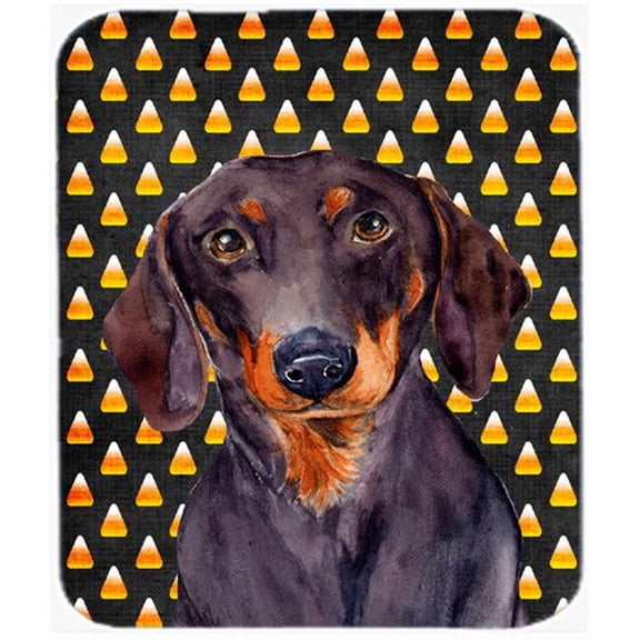 Carolines Treasures  Dachshund Candy Corn Halloween Portrait Mouse Pad