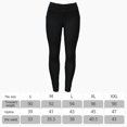 thumbnail image 3 of Pantalones De Yoga Mallas casuales para mujer malla transpirable con bolsillos para deportes de gimnasio (M negro), 3 of 5