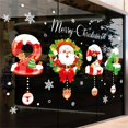 thumbnail image 3 of Pegatinas navideñas de PVC para pared, adhesivos impermeables extraíbles con patrón de doble cara para ventana, decoración del hogar para dormitorio y sala de estar, 2024, 3 of 4