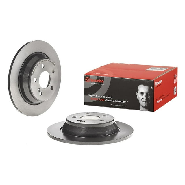 Brembo Brake Rotor 08972911C02 Solid; One Piece Design; Wheel Bolt Pattern 5 x 112 Millimeter; 180.1 Millimeter Hat Inside Diameter; 67 Millimeter Hub Diameter; High Carbon Cast Iron; Single