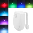 thumbnail image 4 of Hanging Toilet Night Light, 3 Lighting Modes Easy Installation Motion Sensor LED Toilet Night Light High Sensitivity  For Bathroom, 4 of 8