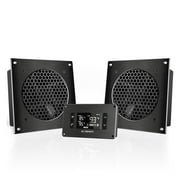 AC Infinity AIRPLATE T8, Quiet Cooling Dual-Fan System 6" with Thermostat Control, for Home Theater AV Cabinets