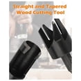 thumbnail image 3 of Plug Cutter, 8Pcs Wood Plug Cutters Drill Bit Set with 1/4 Hex Shank, Straight and Tapered Taper Cut, 3 of 5