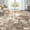 Brown, variant on Modern Washable Soft Area Rug 5x7 - Neutral Abstract Indoor Floor Carpet for Living Room Bedroom