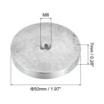 thumbnail image 2 of Unique Bargains M8 Thread 50mm Diameter Round Shape Aluminum Disc Hardware 1pack Aluminum Circle Disc Glass Top Adapter for Glass Table, 2 of 5