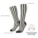 thumbnail image 4 of Balery Black And White Thick Stripes Calcetines novedosos Calcetines deportivos Calcetines hasta la rodilla Calcetines de algodón Calcetines originales y geniales, 4 of 6