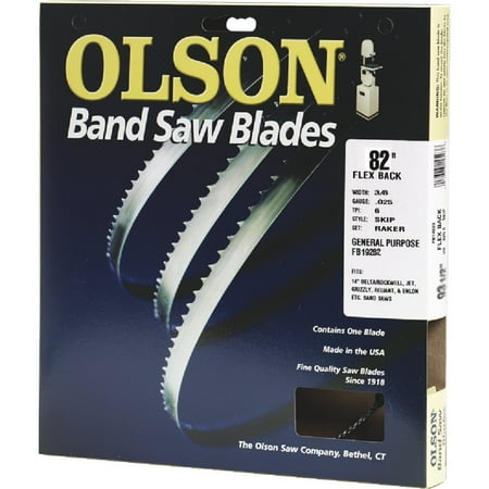 UPC: 0012373192824 | Olson 82 In. x 3/8 In. 4 TPI Skip Flex Back Band Saw Blade FB19282DB