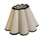 thumbnail image 1 of Pantalla de lámpara en forma de pétalo, decoración de pantalla de araña, cubierta de lámpara de mesa de tela de estilo rústico Beige, 1 of 9