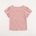thumbnail image 3 of OSOLU Girls T-Shirts Soft Summer Short Sleeve Tee Shirt Casual Crew Neck Comfortable Everyday Basic Tops Sporty Training Tees, 3 of 9
