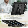 thumbnail image 3 of XYX For iPad Pro 13 inch Case 2024 (M4), 3in1 Heavy Duty Shockproof Tablet Case with Stand, Shoulder Strap, Black, 3 of 7