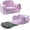 Purple, variant on Comfy Toddler Chair and Couch for Kids with Blanket,2-in-1 Soft Plush Fold Out Toddler Couch for Girls and Boys,Convertible Sofa to Lounger for Playroom,Glowing Dinosaur