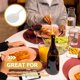 thumbnail image 4 of Serving Dish Lightweight Melamine Serving Plates with Handle for Steak Pasta Dessert Salad, 4 of 4