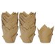thumbnail image 1 of 100 Unidades de Moldes para Magdalenas de Papel Estándar En Forma de Tulipán, Envoltorios Antiadherentes Desechables para Cumpleaños, Banquetes y Fiestas, Natural, 1 of 6