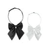 Allegra K Women's Pre-tied Bowknot Adjustable Neck Strap Cute Bowtie 2 Pcs