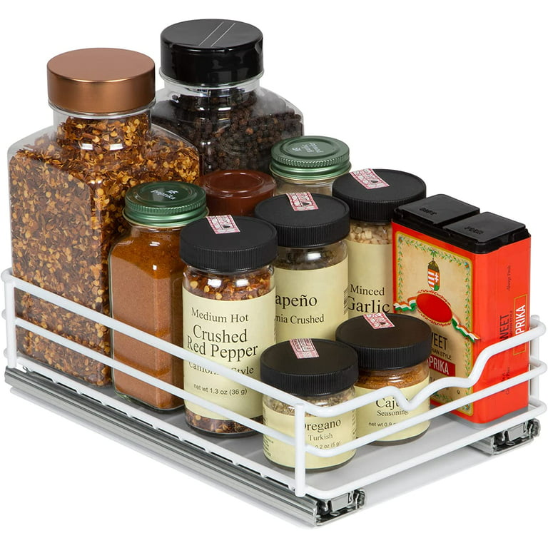 HOLDN' STORAGE Pull Out Spice Rack Organizer for Cabinet, Heavy Duty-5 Year  Limited Warranty- Slide Out Spice Rack 6.5 W -Fits Spices, Sauces, Cans  etc. 