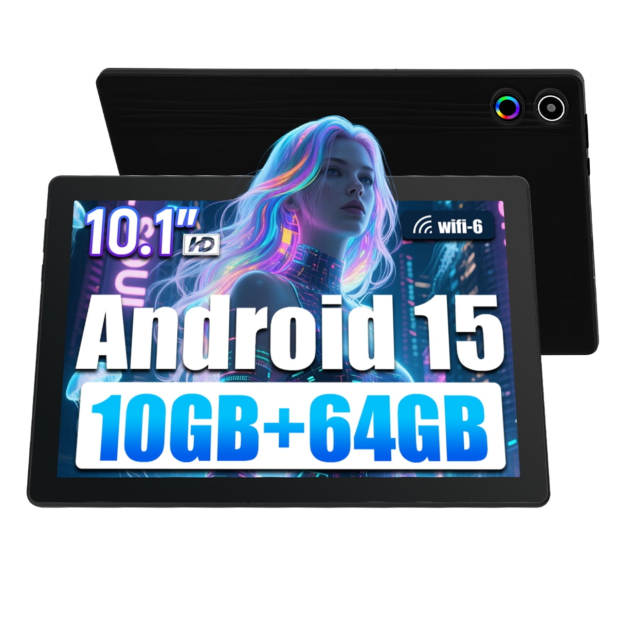 CUPEISI Android 15 Tablet 10 Inch, 20GB RAM+128GB ROM/2TB