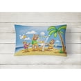 thumbnail image 2 of Bears Playing Volleyball Fabric Decorative Pillow, 2 of 3