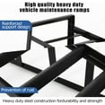 thumbnail image 4 of Rugerasy 2 Pcs Heavy Duty Hydraulic Car Ramps-High Lift Drive Up Car Lift Ramps with Jack,Perfect for Low Cars,Home Garage Oil Changes & Vehicle Maintenance,Black, 4 of 8