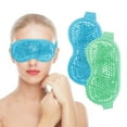 thumbnail image 1 of Gel Rafraîchissant Masque pour les Yeux, 2 PCS Réutilisables Gel Coussin de Perles pour les Yeux & Compresse Fraîche pour les Yeux Gonflés & Yeux Secs, Pack de Gel de Masque de Glace pour les Yeux Froids avec Support Moelleux pour la Migraine & Soulagement du Stress, 1 of 7