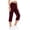 Red women capri pants high waisted a1, variant on Cagogo Women Capri Pants High Waisted with Pockets Solid Casual Regular Fit Cropped Trousers for Summer Beach Work Lounge Flowy Palazzo, Khaki L
