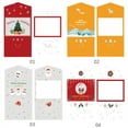 thumbnail image 2 of 1/10PCS Cute Cartoon New Years Printed Winter Holiday Greeting Card Set Xmas Gifts Cards Merry Christmas 4-1PCS, 2 of 8