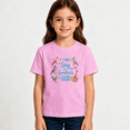 thumbnail image 2 of Girls Graphic Tees Sing Goodness Of God Kids T Shirt Christian Faith 100% Cotton Short Sleeve Soft Tops 4-13Y, 2 of 5