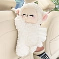 thumbnail image 6 of Yvsxxv Car Tissue Holder, Cute Lamb Tissue Box Cover Hanging Plush Paper Storage Holder Napkin Box Tissue Dispenser for Home Office Car Decoration, 6 of 7