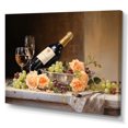 thumbnail image 2 of Designart "Celebrating with White Wine I" Food & Beverage Canvas Print, 2 of 5