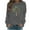 #0192-Gray, variant on Ailaofu Christmas Palm Tree Sweatshirt for Women Funny Hawaiian Beach Tropical Xmas Pullover Long Sleeve Christmas Shirt Top