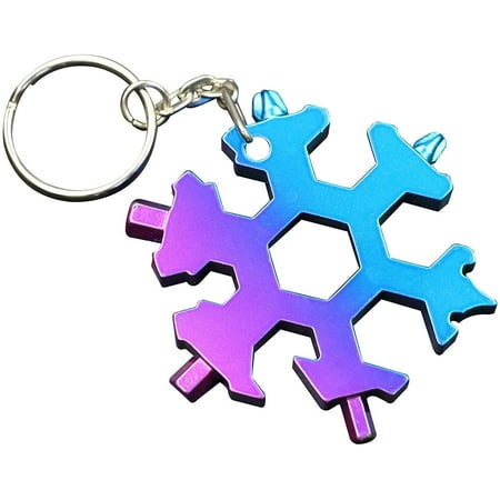 19 in 1 Snowflake Multi-tool Screwdriver -Bottle opener Outdoor Wrench Multi-tool STANDARD/METRIC Snowflake Wrench Cool gadgets Great Christmas gift Father day Gift